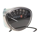 Speedometer Vespa 50/90 SS, 125 GTR, TS, 2200 Rally, ET3, Super - 120 Km/h
