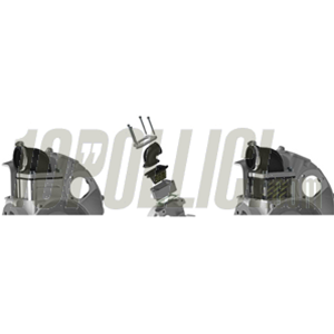 Engine casing MALOSSI VR-One Vespa PX 125, 150, VNA, TS, GT, SPRINT, reed valve