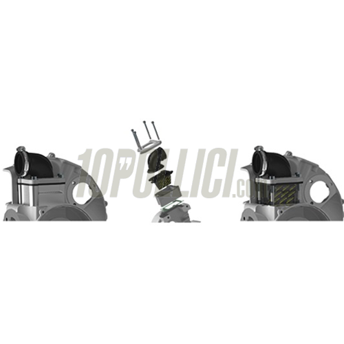 Engine casing MALOSSI VR-One Vespa PX 125, 150, VNA, TS, GT, SPRINT, reed valve