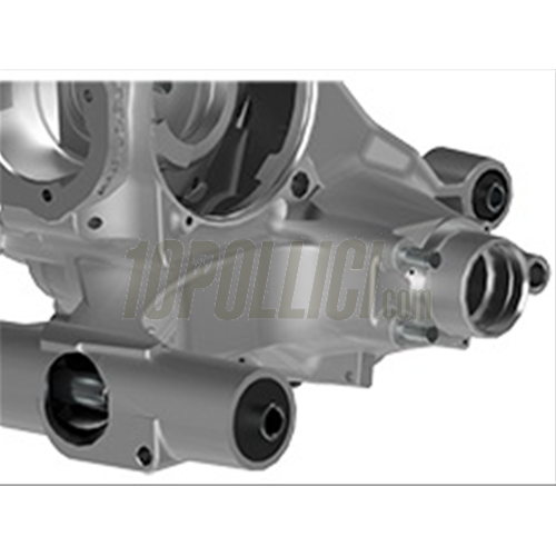 Engine casing MALOSSI VR-One Vespa PX 125, 150, VNA, TS, GT, SPRINT, reed valve