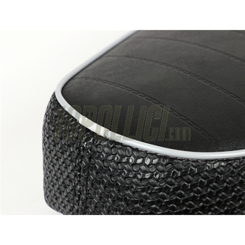 Sella BGM PRO Sport Touring Vespa PX, compatibile anche per Vespa GT, Super, TS, Sprint, 160 GS, 180 SS, Rally - NERA