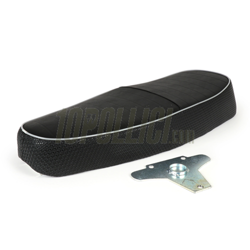 Sella BGM PRO Sport Touring Vespa PX, compatibile anche per Vespa GT, Super, TS, Sprint, 160 GS, 180 SS, Rally - NERA