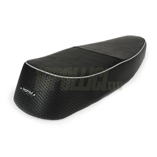 Sella BGM PRO Sport Touring Vespa PX, compatibile anche per Vespa GT, Super, TS, Sprint, 160 GS, 180 SS, Rally - NERA