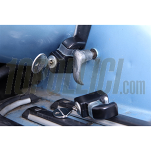 Kit serrature cofano, SIP, per Vespa 125 GT, GTR, TS, Super, 150 GL, Sprint, Super, 160GS, 180 SS, PX - NERO