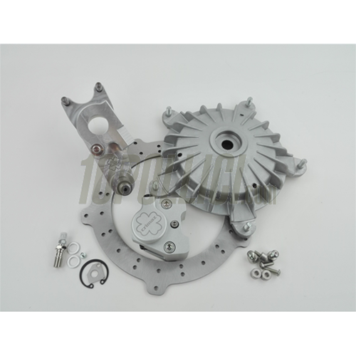 Disc brake CRIMAZ 2.0, front, Vespa 50, 125 Primavera, ET3 with CNC suspension arm - grey brake caliper 