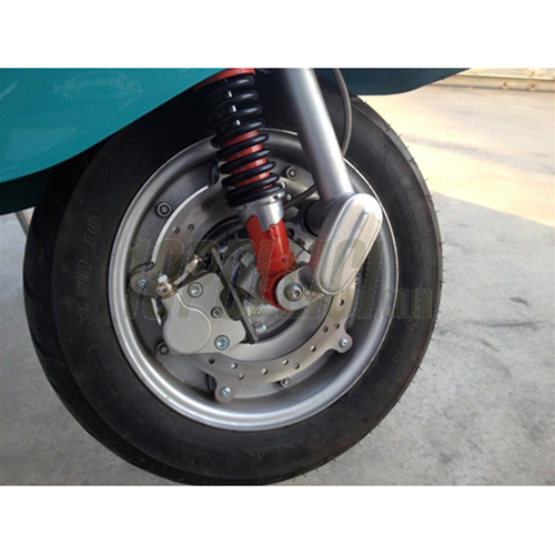Disc brake CRIMAZ 2.0, front, Vespa 50, 125 Primavera, ET3 with CNC suspension arm - grey brake caliper 