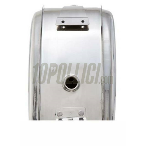 Tank XXL 18 liter for Lambretta 125 LI, Special, GP, DL, 150 LI, Special, SX, GP, 175 TV (2°-3°), 200 TV, SX, GP, DL, stainless steel polished