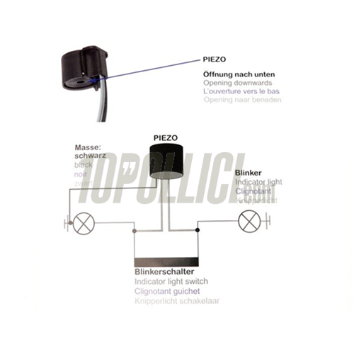 Beeper indicator 6-12V Universal