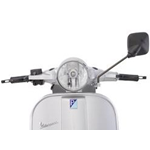 Specchio retrovisore CUPPINI, quadrato, nero, per Vespa classica smallframe e largeframe - destro e sinistro