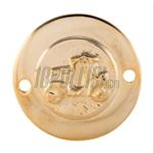 Badge Vespa, metal, Ø 49mm, round, copper look