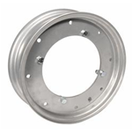 Cerchio in acciaio 2.10-10 scomponibile verniciato grigio metallizzato Vespa Super, per conversione da 8" a 10"