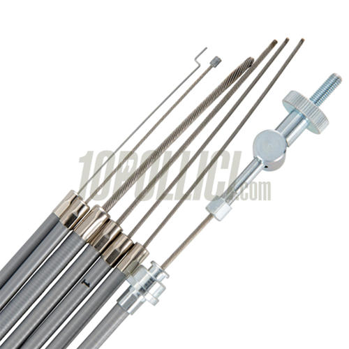 Kit cavi e guaine SIP PERFORMANCE con inserto in PE per Vespa PX, Lusso, MY, '98, '11, LML - grigio
