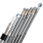 Cable Kit SIP PERFORMANCE , PE inliner, for Vespa  PX, Lusso, MY, '98, '11, LML - grey