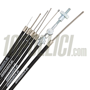 Kit cavi e guaine SIP PERFORMANCE con inserto in PE per Vespa PX, Lusso, MY, '98, '11, LML - nero