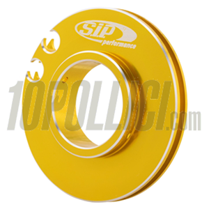 Gear roll SIP Vespa 50 Special, 125 ET3 Primavera, TS, Sprint Veloce, 200 Rally, Ø 50 mm, short shifter, aluminium, CNC machined, gold anodized