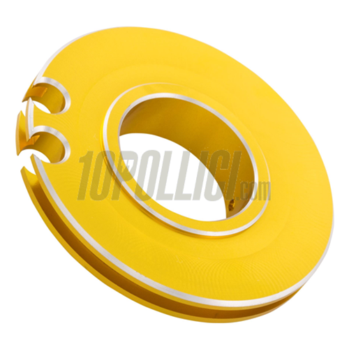 Gear roll SIP Vespa 50 Special, 125 ET3 Primavera, TS, Sprint Veloce, 200 Rally, Ø 50 mm, short shifter, aluminium, CNC machined, gold anodized