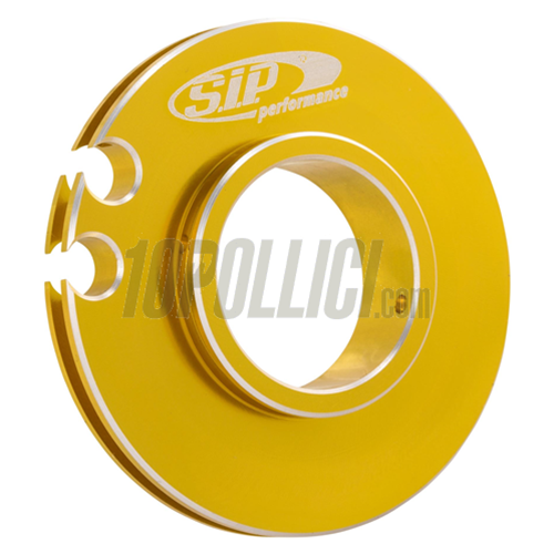 Gear roll SIP Vespa 50 Special, 125 ET3 Primavera, TS, Sprint Veloce, 200 Rally, Ø 50 mm, short shifter, aluminium, CNC machined, gold anodized