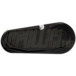 Hub cover SIP VBB STYLE Vespa PK 50-125, S, XL, XL2, Automatica, PX, PE, Lusso, `98, MY, T5, Cosa, aluminium CNC - anodized black and silver