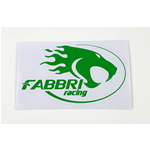ADESIVO FABBRI RACING cm.12X7 - verde