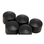 Cover wheel stud front, rear for Vespa ET2, ET4, LX, LXV, S, GTS, GTS Super, GTV, GT 60, GT - black, 5 pcs