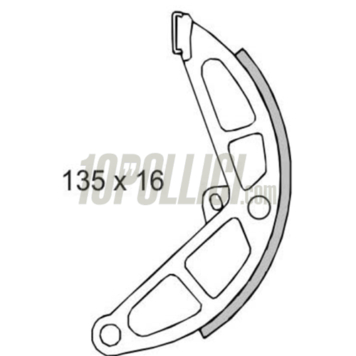 Brake pads, rear, Piaggio CIAO, SI