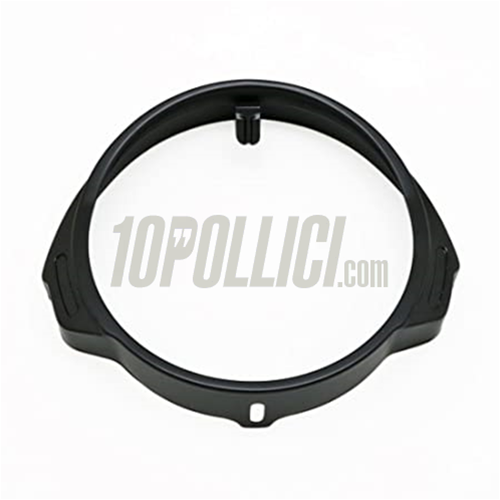 Headlamp rim Vespa PX125, 150, 200, 1st series - black