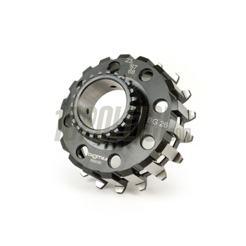 Pignone frizione 8 molle z=21 BGM PRO per primaria z=67/68 denti elicoidali Vespa Cosa 2, PX (1995->), BGM Superstrong, Superstrong CR