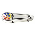 Coprimozzo Vespa 125 VNB6, GT, GTR, Super, TS, 150 Sprint, Super, Rally, cromato con stemma CUPPINI