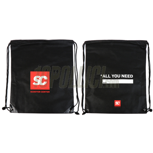 Shopping bag, gym bag, tnt, SCOOTER CENTER "ALL YOU NEED", 40x50 cm, NERO