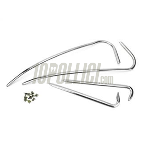 Decorative trims sidepanel and mudguard Vespa 160 GS, aluminium, premium quality, 4 pcs