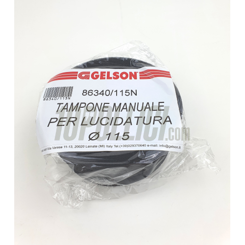 BLACK manual polishing pad, diameter 115mm
