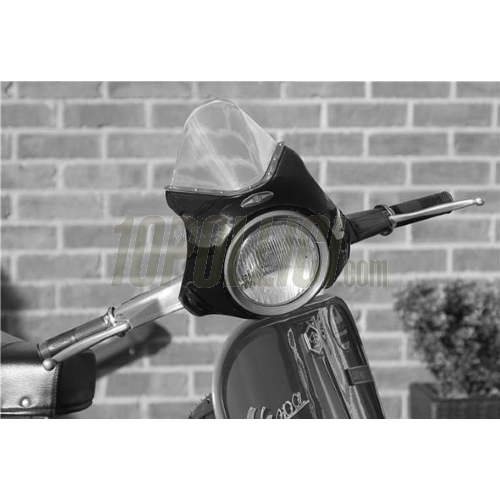 Wind shield SLUK Filreball 166 Vespa Sprint Veloce, GTR, Rally, TS - white