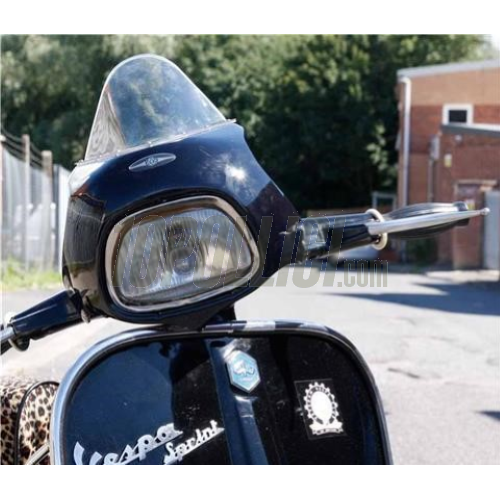 Wind shield SLUK Filreball Trapezium Vespa 125 GT, 150 GL, Sprint, 180  SS - white