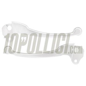 Sport lever set SIP Vespa all models with front drum brake - aluminium, CNC, anodised silver - 2 pieces