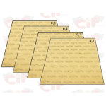 Gasket Paper 4 sheets set 480x480 mm - thicknes 0,2/0,3/0,4/0,5 mm