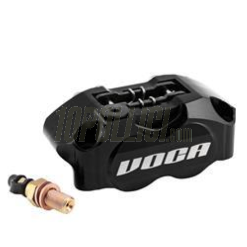 Radial brake caliper VOCA RACING, 4 pistons, distance between holes 82mm, black