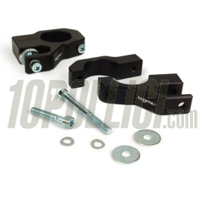 Shock absorbers front mounting clips - BGM PRO- Lambretta LI, LIS, SX, TV, DL, GP - machined aluminium, black