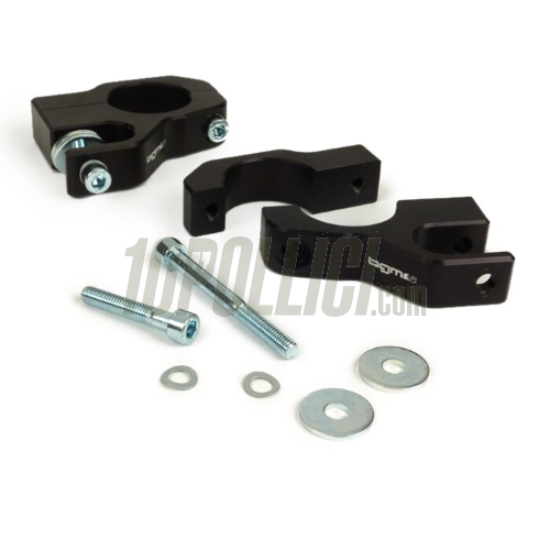 Shock absorbers front mounting clips - BGM PRO- Lambretta LI, LIS, SX, TV, DL, GP - machined aluminium, black