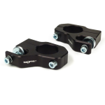 Shock absorbers front mounting clips - BGM PRO- Lambretta LI, LIS, SX, TV, DL, GP - machined aluminium, black