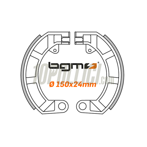 Brake pads BGM PRO rear Vespa 50 Special, 125 ET3 Primavera, 50 SS, 90 SS