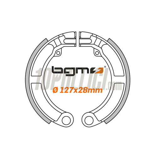 Brake pads BGM PRO rear 8" Vespa Super