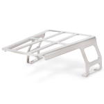 Luggage carrier for legshield floor MRP Vespa Largeframe previous to PX - inox