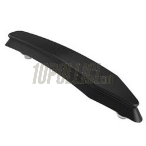 Mudguard crest SIP PORDOI for Vespa GTS, GT, GT L - machined aluminium, matt black anodised