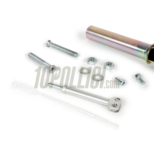Kit pompa freno MOTORINO DIAVOLO con leva e tubo comando acceleratore per Vespa PX, PE - cromato