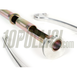 Kit pompa freno MOTORINO DIAVOLO con leva e tubo comando acceleratore per Vespa PX, PE - cromato