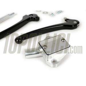 Brake master cylinder kit MOTORINO DIAVOLO with lever and throttle shaft  Vespa PX, PE - black