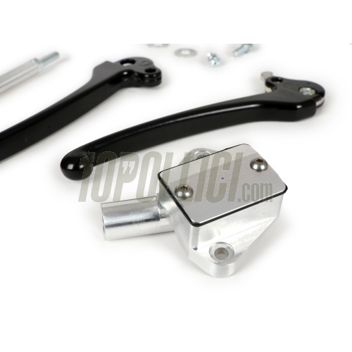 Brake master cylinder kit MOTORINO DIAVOLO with lever and throttle shaft  Vespa PX, PE - black