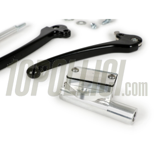 Brake master cylinder kit MOTORINO DIAVOLO with lever and throttle shaft  Vespa PX, PE - black