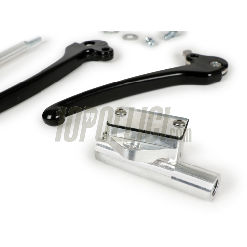 Brake master cylinder kit MOTORINO DIAVOLO with lever and throttle shaft  Vespa PX, PE - black