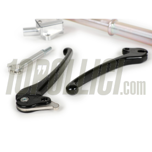 Brake master cylinder kit MOTORINO DIAVOLO with lever and throttle shaft  Vespa PX, PE - black